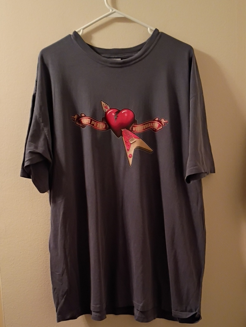 Tom Petty And The Heartbreakers Dyed Garmet Screened Vintage T Shirt XL